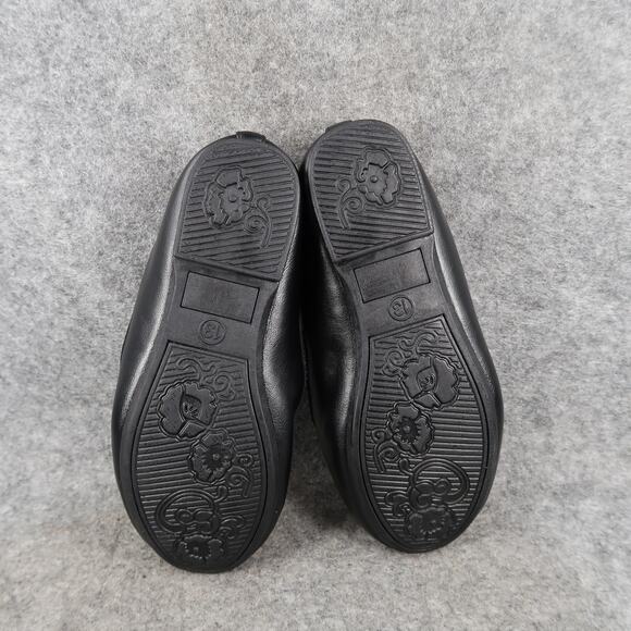 So Shoes Kids 13 Ballet Flats Slip On Black Bow Round Toe Dress Casual Loafer - Picture 9 of 11